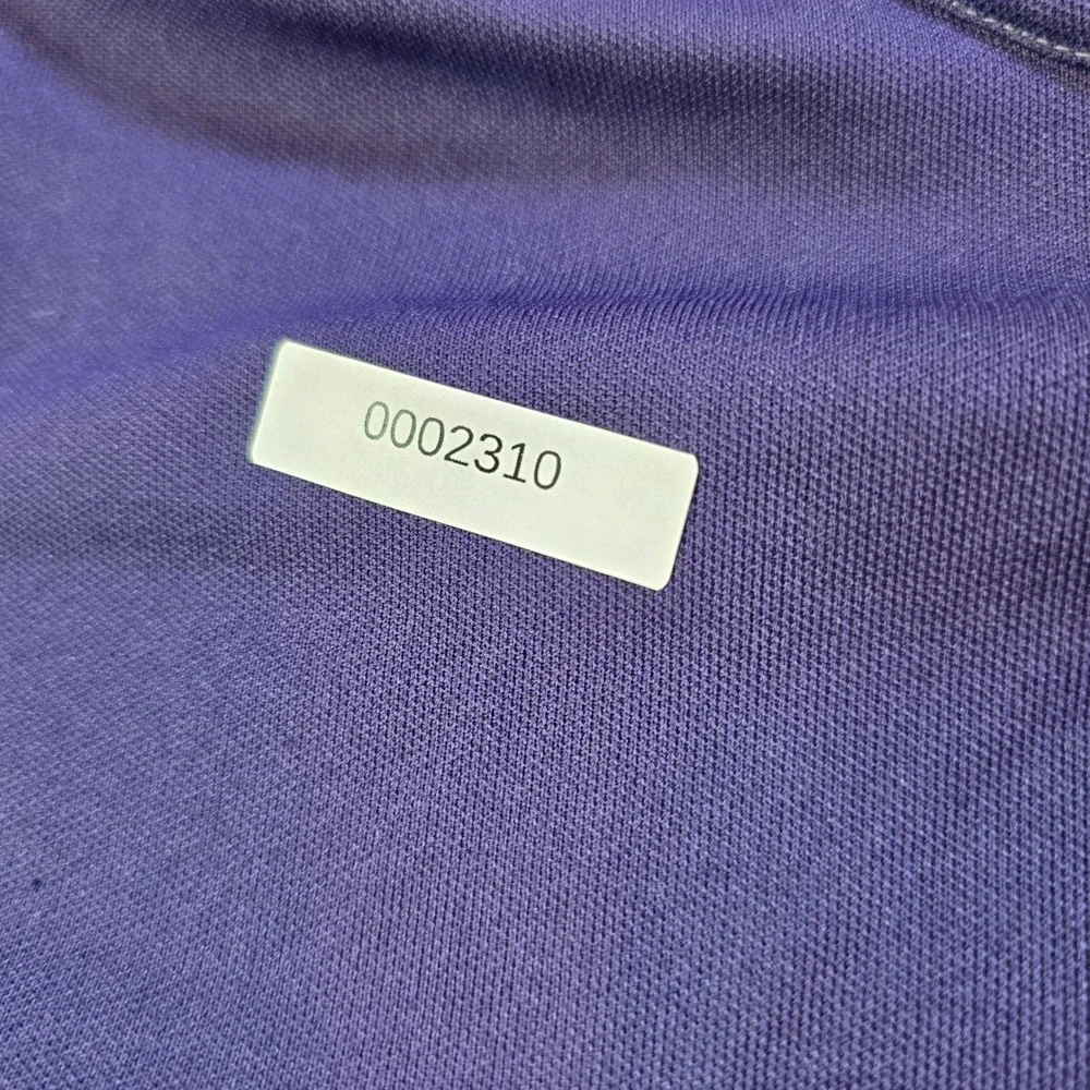 Vintage Jane Holly Purple Mock Neck Long Sleeve Blouse Textured Knit Top Zipper - Picture 3 of 11